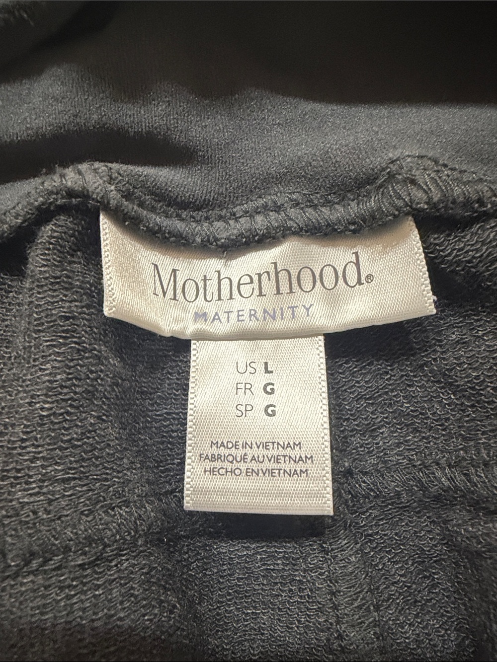 Motherhood Maternity Gray -Charcoal Knit Leggings